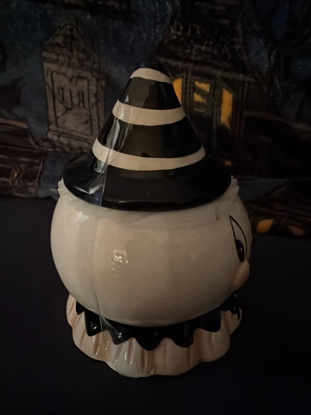 Johanna Parker Halloween Gus Ghost small cover jar ceramic new 2026